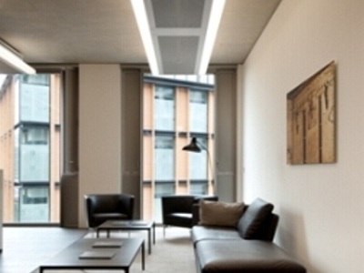 High-end offices equipped with Luxonic’s advanced chilled beam luminaires