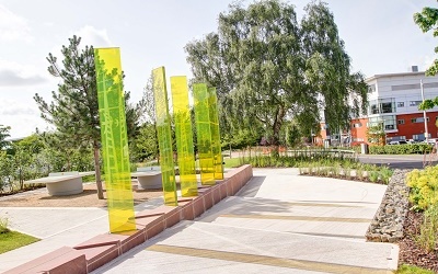 Romag glass lights the way at Sci-Tech Park artwork
