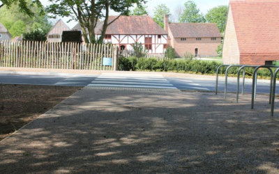 Addagrip resin bound pathways and visitor centre entrance at Chichester museum