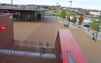 Terrabound Resin Bound pedestrian paving at Anfield ground’s brand new flagship retail store